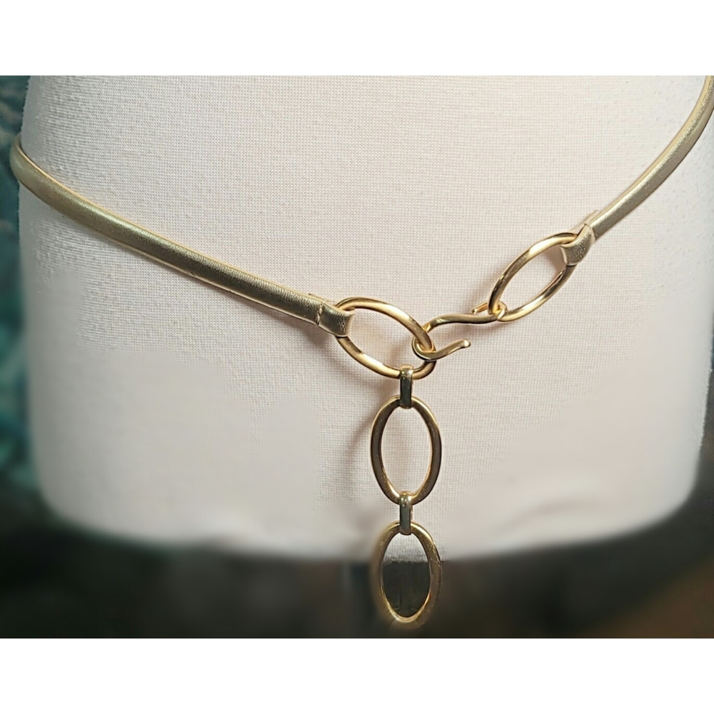 Metallic Gold Chain Link Belt